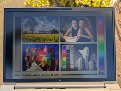 Outdoors under shade