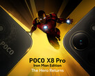 The Poco X8 Pro Iron Man Edition features a unique rear design.