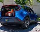 The trunk of the Fisker PEAR neatly stows away in the body panels instead of hinging open like a traditional trunk. (Image source: Fisker)