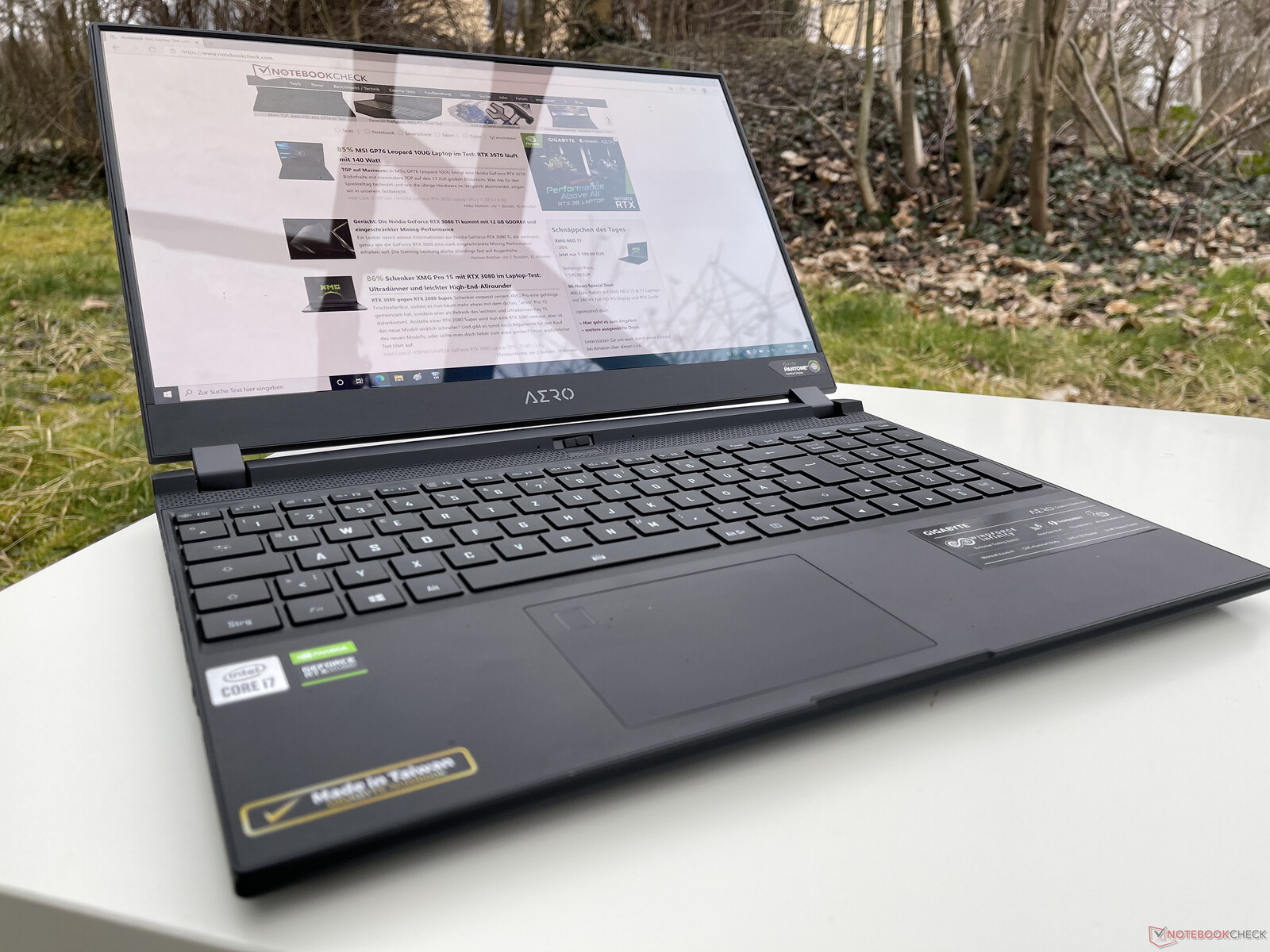 Gigabyte Aero 15 OLED XC laptop review: 4K OLED and the corresponding ...