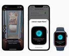 Left: Door Detection offers context for doors including signage and distance. Right: Apple Watch Mirroring provides a larger canvas for navigating watchOS (Image source: Apple)