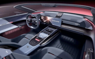 Minimalist yet futuristic interior of Dreame's EV (Image source: Dreame)