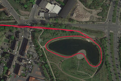 GPS test: Xiaomi Redmi 8 - Cycling around a lake