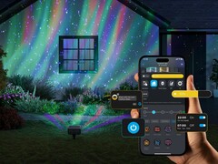 Govee's Outdoor Projector Light (pictured) is now available in the US. (Image source: Govee)