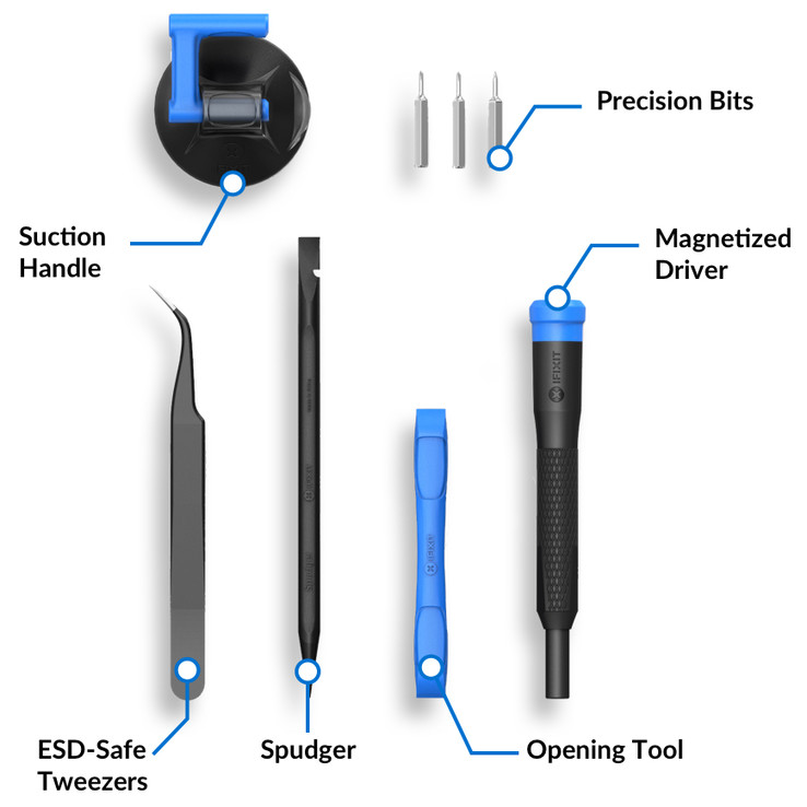 A selection of tools included in the iFixit repair kits. (Source: iFixit)