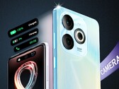 The design of the Infinix Smart 8 borrows heavily from the Apple iPhone 15 Pro. (Image: Infinix)