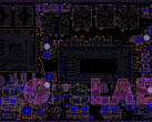 Intel Xe-HPG DG2 board layout. (Image Source: Igor'sLAB)