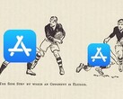 Apple may soon officially bring sideloading to iOS, allowing users to sidestep the App Store (Image via "Rugger" by W. W. Wakefield and Apple, w/ edits)