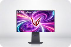 The LG 32GS95UE boasts a dual refresh rate mode and is arguably 2024&#039;s best gaming monitor (Image Source: LG).