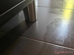 When wiping, a margin of at least 7 cm is automatically left unwiped.