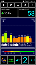 GPS test, outdoors