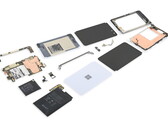 The Surface Duo is a mess of components. (Image source: iFixit)