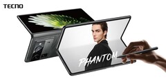 The Tecno Phantom V Fold 2 is slimmer and lighter than its predecessor. (Image source: Tecno)