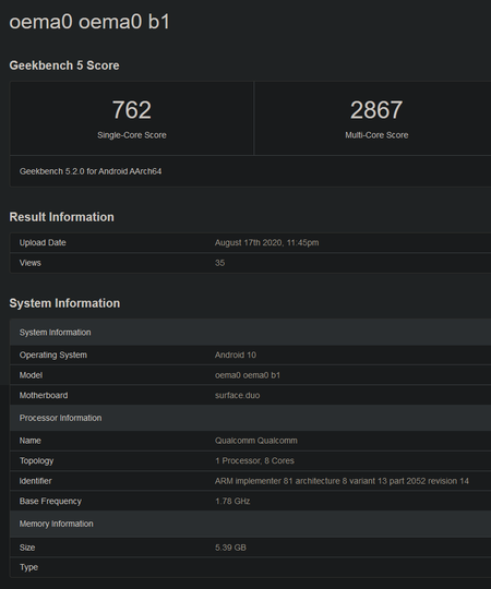 (Image Source: Geekbench)