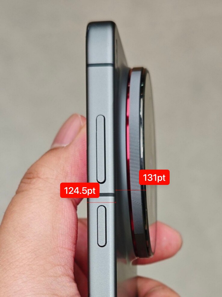Measurements of the Vivo X300 Ultra render image suggest that the camera is thicker than the rest of the body