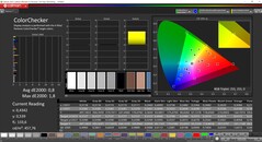 CalMAN ColorChecker calibrated (target color space P3)