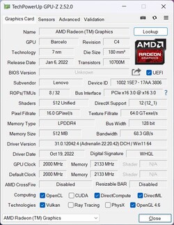 GPU U Radeon RX Vega 8