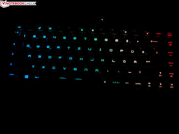 Chiclet keyboard with RGB lighting