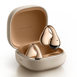 Xiaomi's Clip earbuds in their gold colourway.