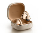Xiaomi's Clip earbuds in their gold colourway.