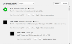 SafeBrowse's 4.4 start rating is starting to drop. (Source: Chrome Webstore)