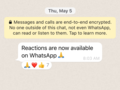 Reactions come to WhatsApp. (Source: WhatsApp)