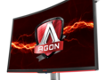 The AOC AG322QCX is an 1800R curved panel. (Source: AOC)