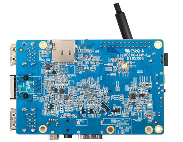 A look at the back of the Orange Pi 3 H6