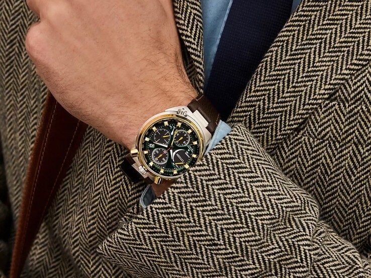 Angled view of the Citizen Promaster Tsuno Chrono Racer worn on a wrist.