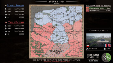 Pictured: A gameplay screenshot from Over The Top: WWI.