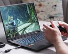 The Gigabyte Aero X16 weighs only 1.96 kg (4.34 lbs.) and is only 16.7-19.9 mm thin. (Image source: NotebookcheckReviews on YouTube)