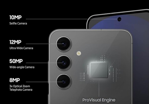 The Galaxy S24 FE has triple rear cameras and can record in 8K. (Image source: Samsung)