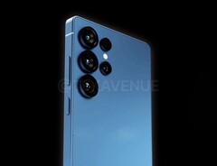 The Samsung Galaxy S25 Ultra is expected to be available in a vibrant blue colour. (Image source: @TekAvenue)