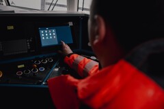 Smartscreen in the driver's cab of the Vectron X