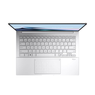 Asus Zenbook 14 keyboard and touchpad. (Image source: Asus)