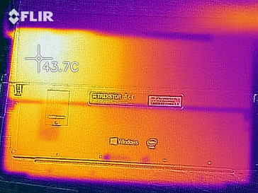 heat development under load - bottom