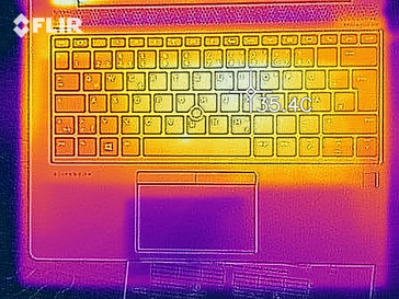 Thermal image during idle - Top