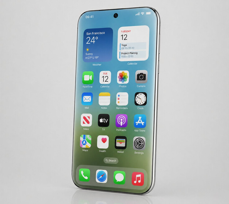 Another concept of Apple's rumoured 'Liquid Glass Display'.