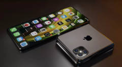 If Apple does relase a foldable iPhone, it could look like this concept render. (Image: iOS Beta News)