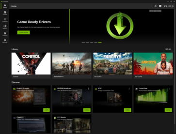 Nvidia app. (Image Source: Notebookcheck)
