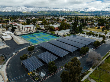 Roofing of a car park in San Bernardino, California (image: DSD Renewables)