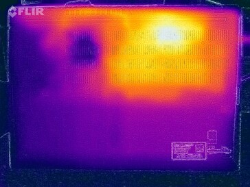 Surface temperatures stress test (underside)