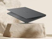 The Zenbook A14 in its Iceland Grey finish.