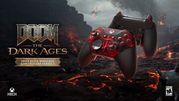 The Xbox Elite Wireless Controller Series 2 – DOOM: The Dark Ages Limited Edition will be released on April 25. (Image source: Microsoft)