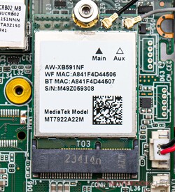 WLAN module in the Geekom A7