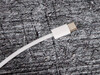 Fabric-covered cable of the iPhone 16 Pro Max (Photo: Daniel Schmidt)