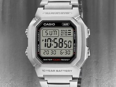 The Casio W-800HD-1AV watch (pictured) has a stainless steel strap. (Image source: Casio, edited)