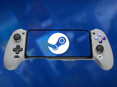 GameNative can run Steam games with DRM natively on Android (Image source: GameSir and Steam - edited)