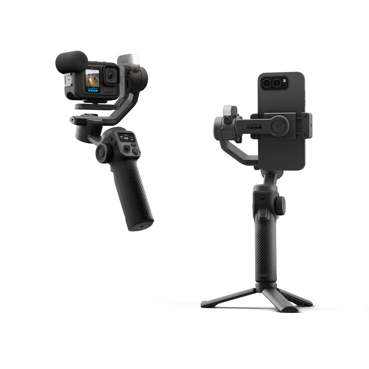 The GoPro Fluid Pro AI Gimbal is compatible with action cameras as well as smartphones (Image source: GoPro)