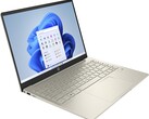 The HP Pavilion Plus 14 notebook currently on sale is available in the Warm Gold colorway (Image source: HP)